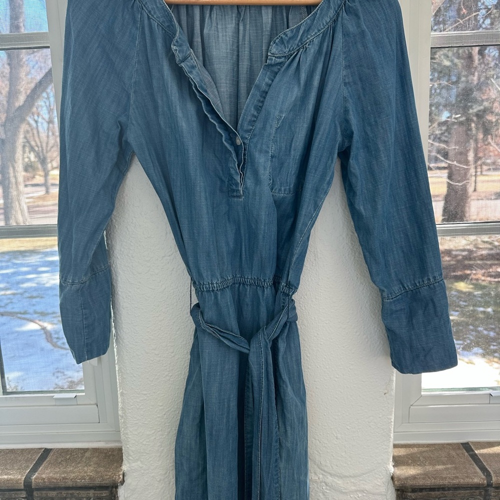 Like New Nordstrom Bella Dahl Chambray Denim Dress XS